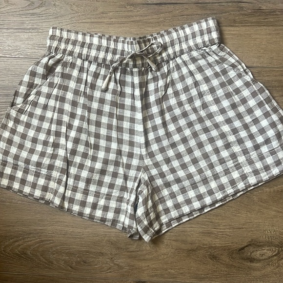 Apiece Apart Pants - Apiece Apart Gingham Shorts - Size Medium